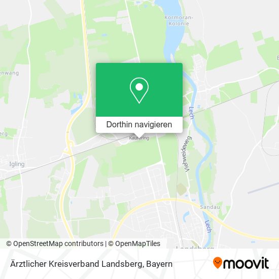 Ärztlicher Kreisverband Landsberg Karte