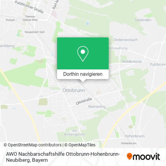 AWO Nachbarschaftshilfe Ottobrunn-Hohenbrunn-Neubiberg Karte