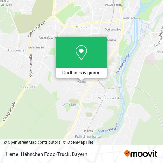 Hertel Hähnchen Food-Truck Karte