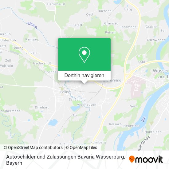 Autoschilder und Zulassungen Bavaria Wasserburg Karte