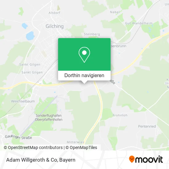 Adam Willgeroth & Co Karte