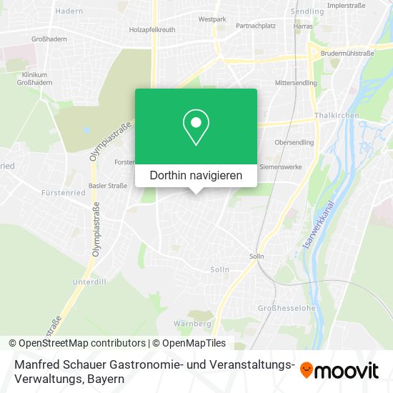Manfred Schauer Gastronomie- und Veranstaltungs-Verwaltungs Karte