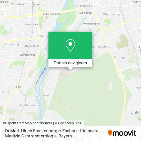 Dr.Med. Ulrich Frankenberger Facharzt für Innere Medizin Gastroenterologie Karte