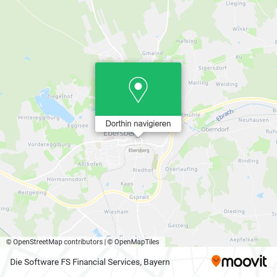 Die Software FS Financial Services Karte