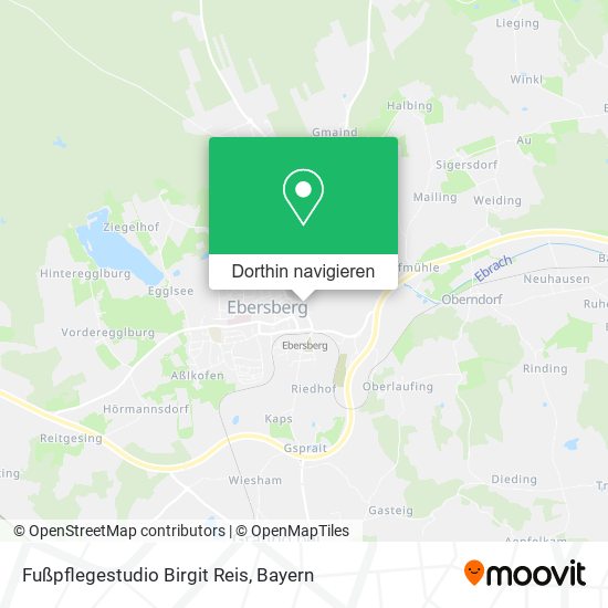 Fußpflegestudio Birgit Reis Karte