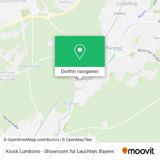 Kiosk Lumbono - Showroom für Leuchten Karte