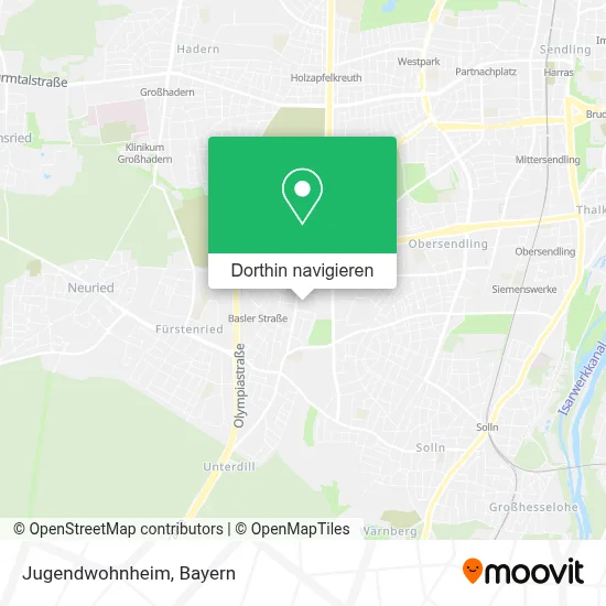 Jugendwohnheim Karte