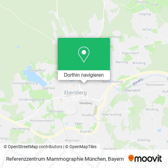 Referenzzentrum Mammographie München Karte