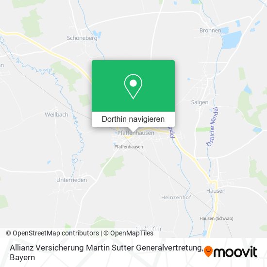 Allianz Versicherung Martin Sutter Generalvertretung Karte