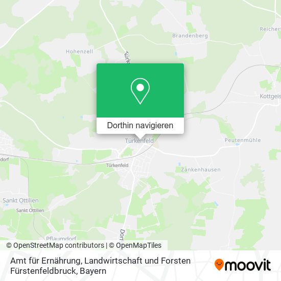 Amt für Ernährung, Landwirtschaft und Forsten Fürstenfeldbruck Karte