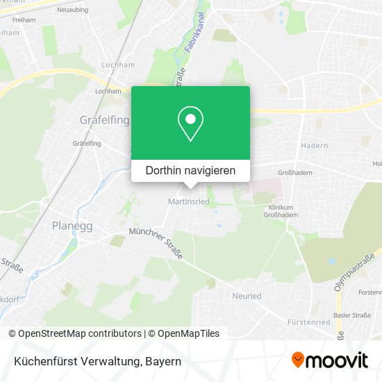 Küchenfürst Verwaltung Karte