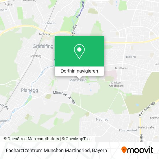 Facharztzentrum München Martinsried Karte