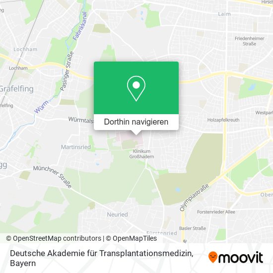 Deutsche Akademie für Transplantationsmedizin Karte