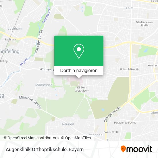 Augenklinik Orthoptikschule Karte