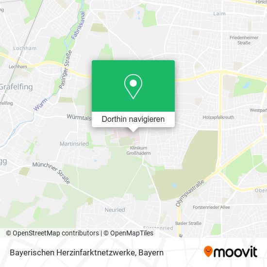 Bayerischen Herzinfarktnetzwerke Karte