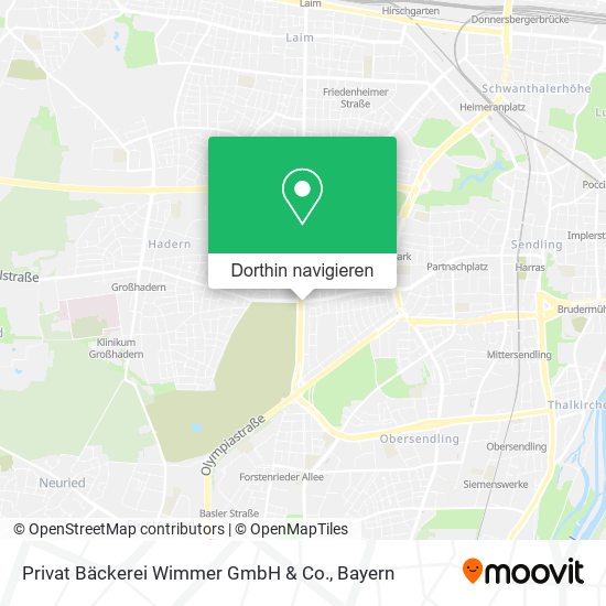 Privat Bäckerei Wimmer GmbH & Co. Karte