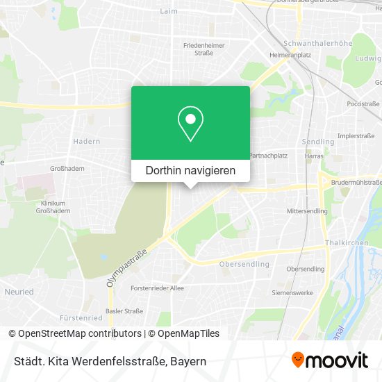 Städt. Kita Werdenfelsstraße Karte