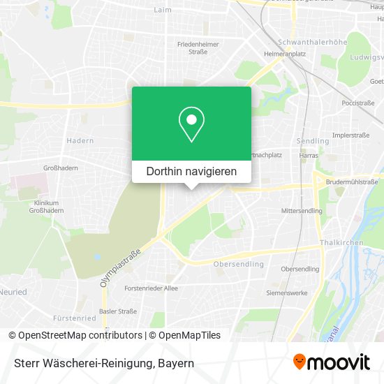 Sterr Wäscherei-Reinigung Karte