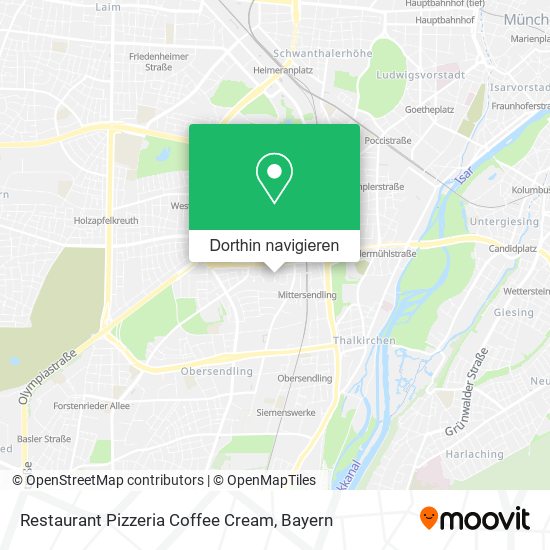 Restaurant Pizzeria Coffee Cream Karte
