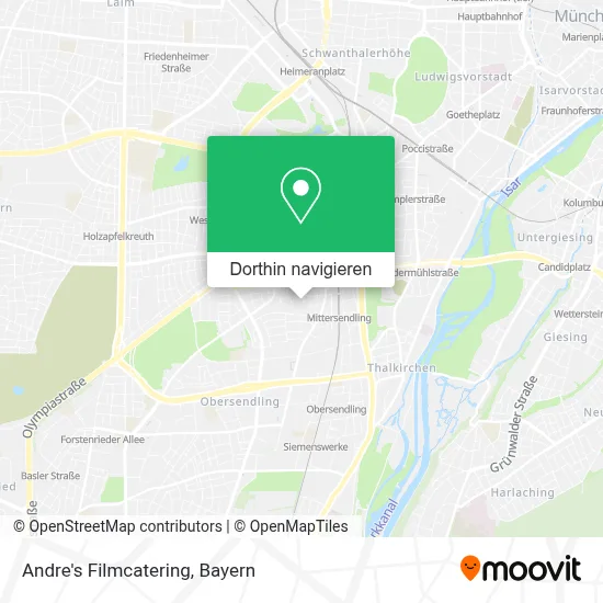 Andre's Filmcatering Karte