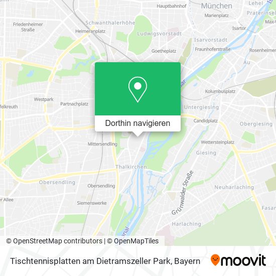 Tischtennisplatten am Dietramszeller Park Karte