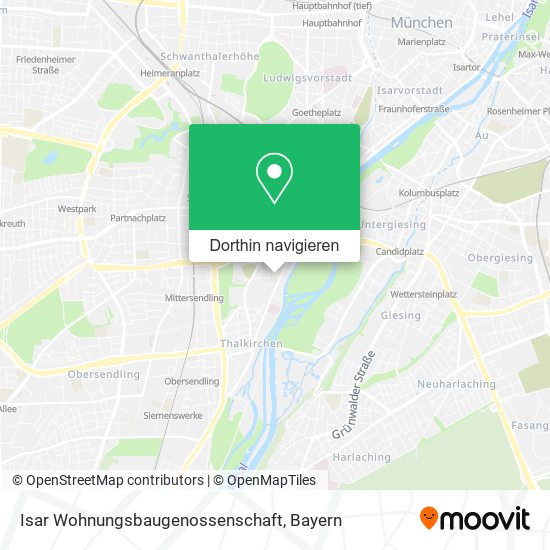 Isar Wohnungsbaugenossenschaft Karte