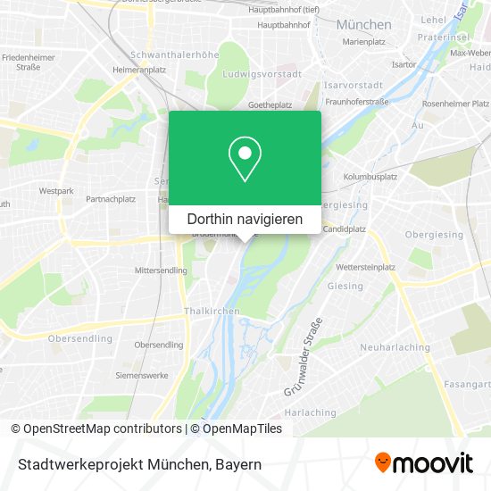 Stadtwerkeprojekt München Karte