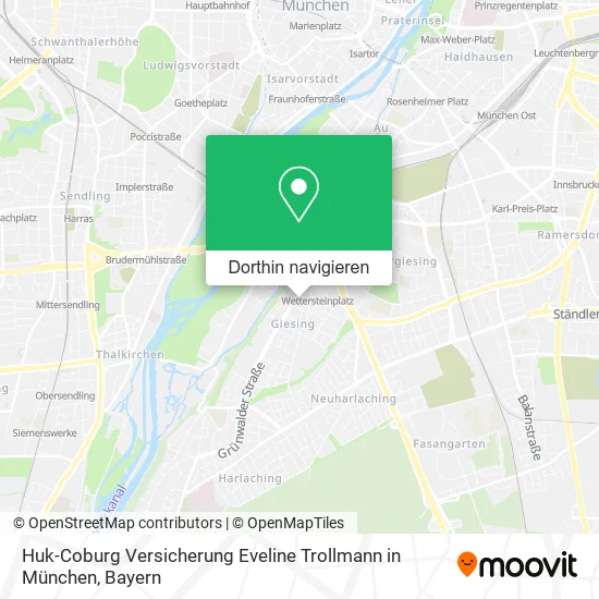 Huk-Coburg Versicherung Eveline Trollmann in München Karte