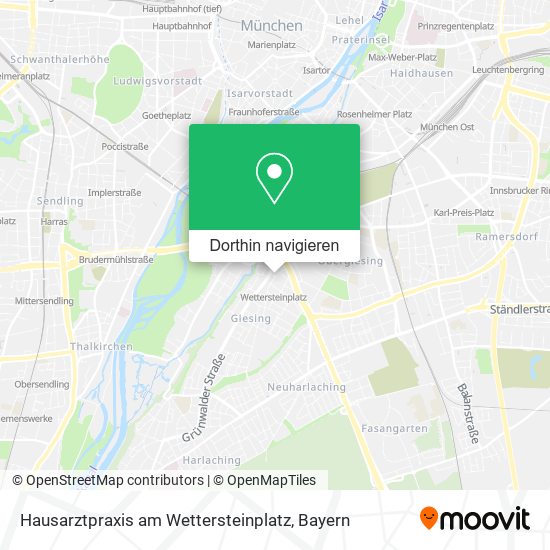 Hausarztpraxis am Wettersteinplatz Karte