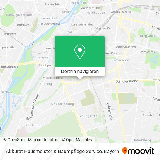 Akkurat Hausmeister & Baumpflege Service Karte