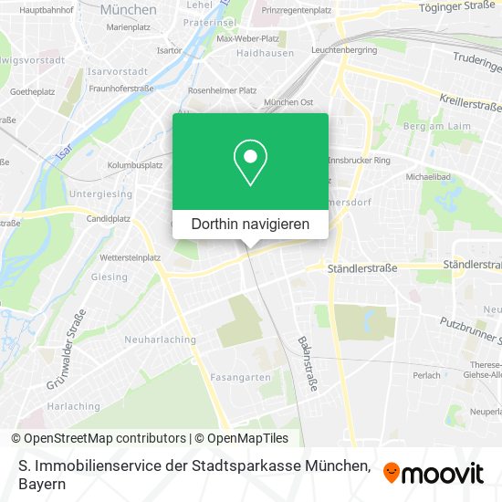 S. Immobilienservice der Stadtsparkasse München Karte