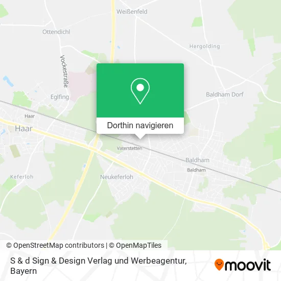 S & d Sign & Design Verlag und Werbeagentur Karte