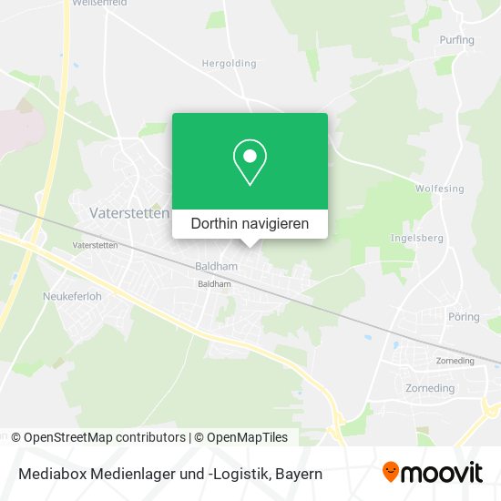 Mediabox Medienlager und -Logistik Karte