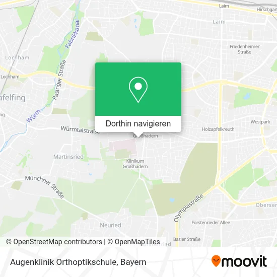 Augenklinik Orthoptikschule Karte