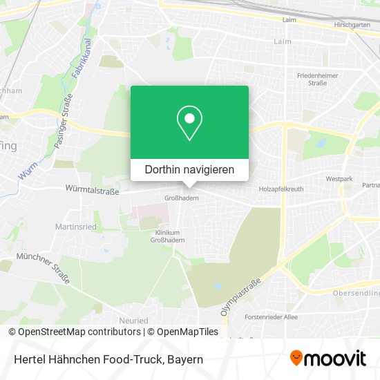 Hertel Hähnchen Food-Truck Karte
