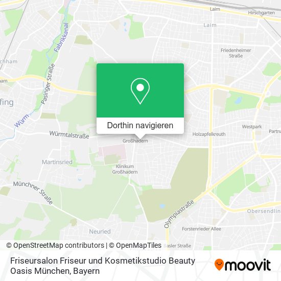 Friseursalon Friseur und Kosmetikstudio Beauty Oasis München Karte
