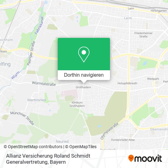 Allianz Versicherung Roland Schmidt Generalvertretung Karte