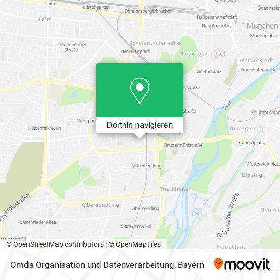 Omda Organisation und Datenverarbeitung Karte