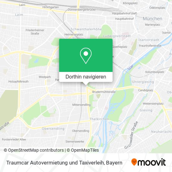 Traumcar Autovermietung und Taxiverleih Karte