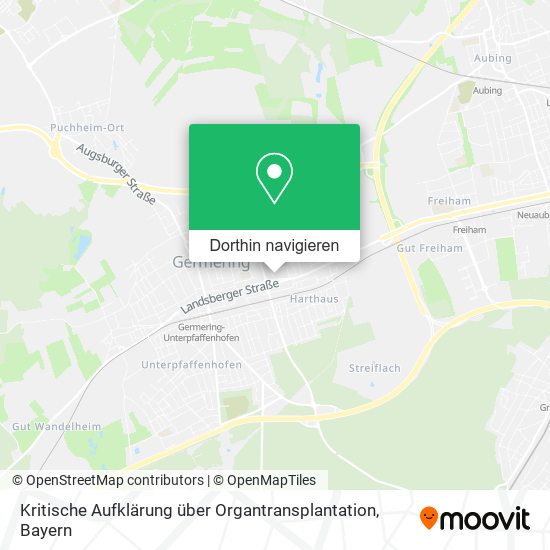 Kritische Aufklärung über Organtransplantation Karte