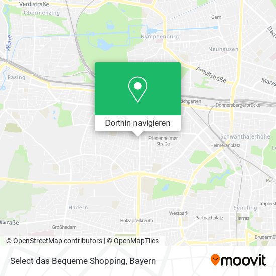 Select das Bequeme Shopping Karte