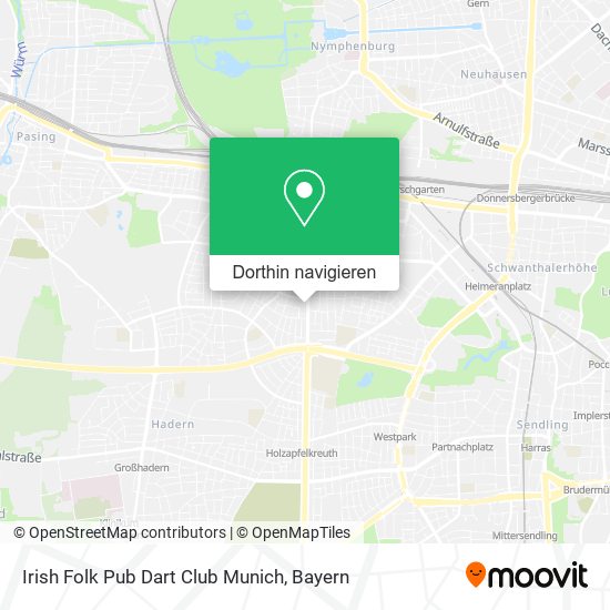 Irish Folk Pub Dart Club Munich Karte