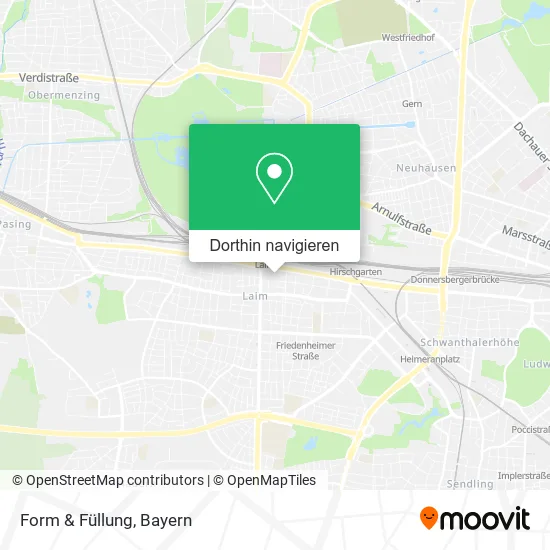 Form & Füllung Karte