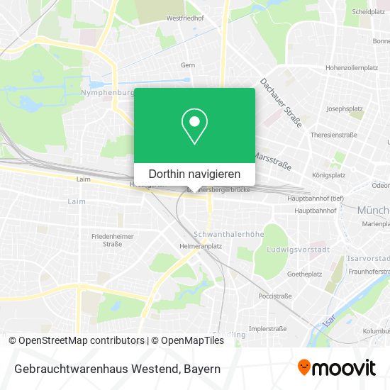 Gebrauchtwarenhaus Westend Karte