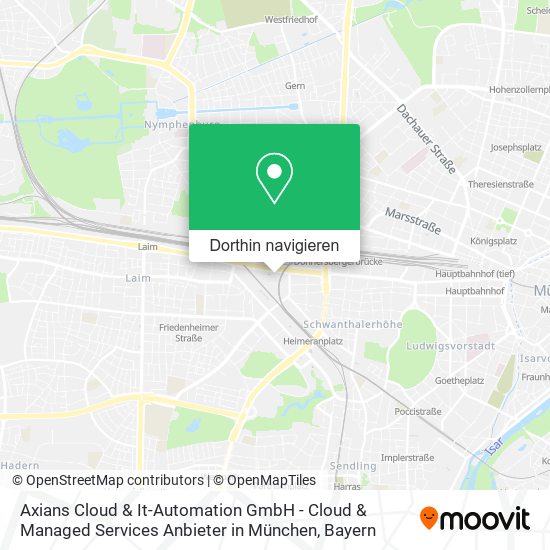 Axians Cloud & It-Automation GmbH - Cloud & Managed Services Anbieter in München Karte