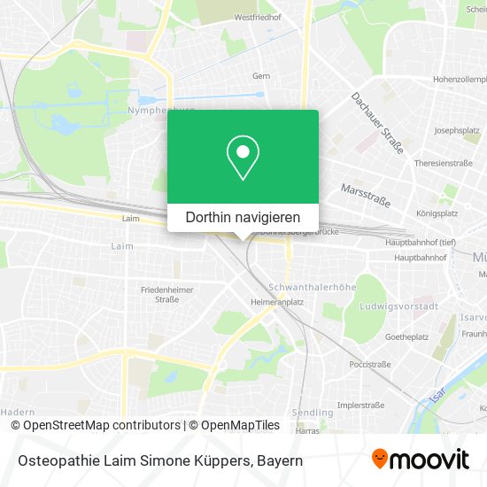 Osteopathie Laim Simone Küppers Karte