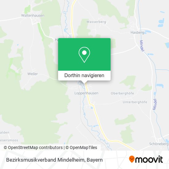 Bezirksmusikverband Mindelheim Karte