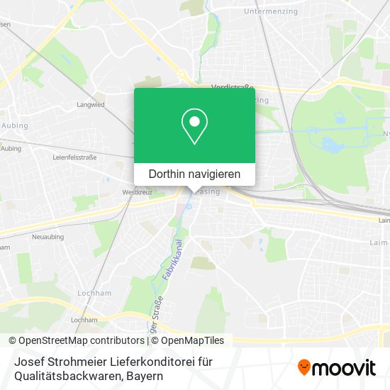Josef Strohmeier Lieferkonditorei für Qualitätsbackwaren Karte