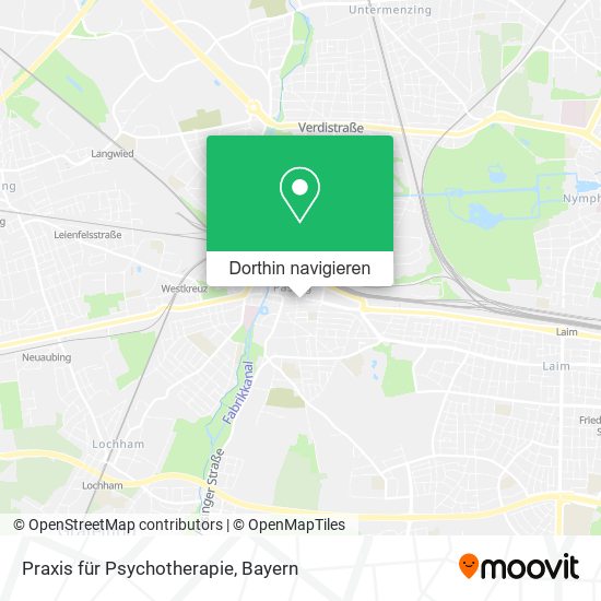 Praxis für Psychotherapie Karte