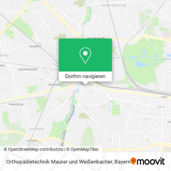 Orthopädietechnik Maurer und Weißenbacher Karte